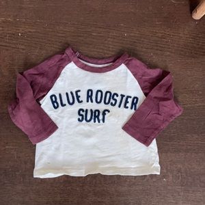 Blie Rooster Baby Boys Toddler Surf Raglan Tee